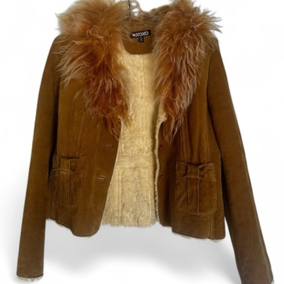 American Vintage Jackets & Blazers - XOXO Penny Lane Mongolian Fur